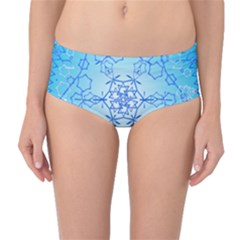 Design Winter Snowflake Decoration Mid-waist Bikini Bottoms by Nexatart