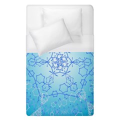 Design Winter Snowflake Decoration Duvet Cover (single Size) by Nexatart