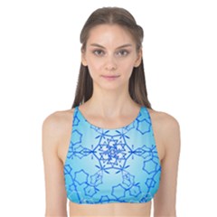 Design Winter Snowflake Decoration Tank Bikini Top by Nexatart