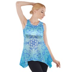 Design Winter Snowflake Decoration Side Drop Tank Tunic by Nexatart