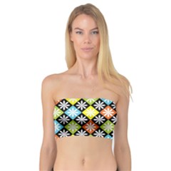 Diamonds Argyle Pattern Bandeau Top