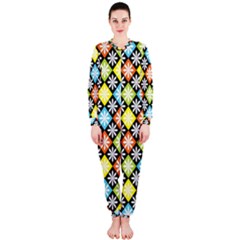 Diamonds Argyle Pattern Onepiece Jumpsuit (ladies)  by Nexatart