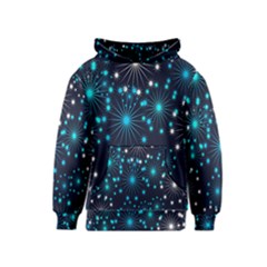 Digitally Created Snowflake Pattern Kids  Pullover Hoodie by Nexatart