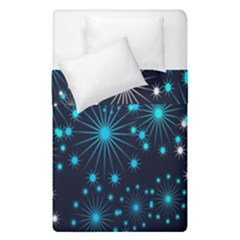 Digitally Created Snowflake Pattern Duvet Cover Double Side (single Size) by Nexatart