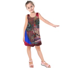 Display Dummy Binary Board Digital Kids  Sleeveless Dress