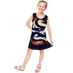 Dragon Fire Monster Creature Kids  Tunic Dress