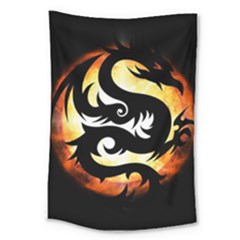 Dragon Fire Monster Creature Large Tapestry by Nexatart