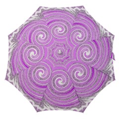 Digital Purple Party Pattern Straight Umbrellas by Nexatart