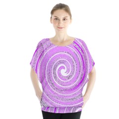 Digital Purple Party Pattern Blouse