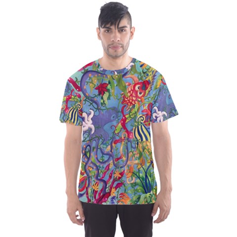 Dubai Abstract Art Men s Sport Mesh Tee by Nexatart