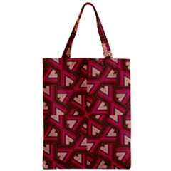 Digital Raspberry Pink Colorful Zipper Classic Tote Bag