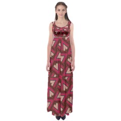 Digital Raspberry Pink Colorful Empire Waist Maxi Dress