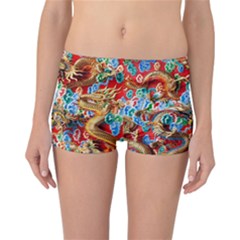 Dragons China Thailand Ornament Reversible Bikini Bottoms by Nexatart