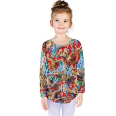 Dragons China Thailand Ornament Kids  Long Sleeve Tee