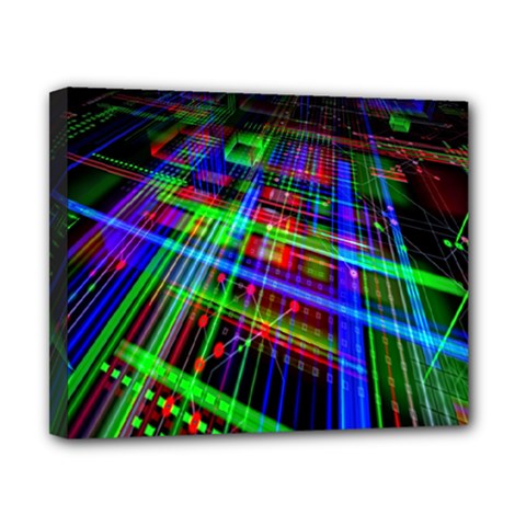 Electronics Board Computer Trace Canvas 10  X 8  by Nexatart