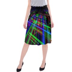 Electronics Board Computer Trace Midi Beach Skirt