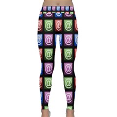 Email At Internet Computer Web Classic Yoga Leggings by Nexatart