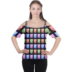 Email At Internet Computer Web Women s Cutout Shoulder Tee