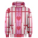 Fabric Magenta Texture Textile Love Hearth Men s Pullover Hoodie View1