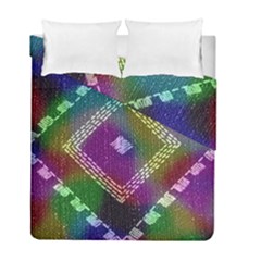 Embroidered Fabric Pattern Duvet Cover Double Side (full/ Double Size)