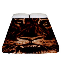 Eye Of The Tiger Fitted Sheet (queen Size)