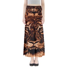 Eye Of The Tiger Maxi Skirts by Nexatart