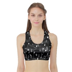 Fabric Cloth Textile Clothing Sports Bra With Border by Nexatart