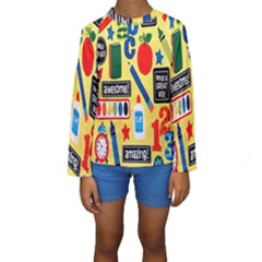 Fabric Cloth Textile Clothing Kids  Long Sleeve Swimwear by Nexatart