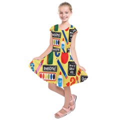 Fabric Cloth Textile Clothing Kids  Short Sleeve Dress