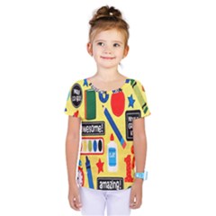 Fabric Cloth Textile Clothing Kids  One Piece Tee