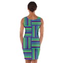 Fabric Pattern Design Cloth Stripe Wrap Front Bodycon Dress View2