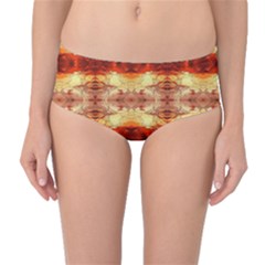 Fabric Design Pattern Color Mid-waist Bikini Bottoms