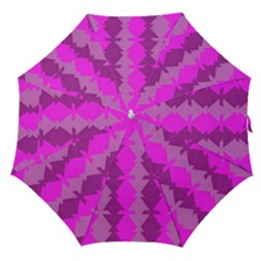 Fabric Textile Design Purple Pink Straight Umbrellas