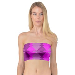 Fabric Textile Design Purple Pink Bandeau Top