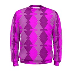 Fabric Textile Design Purple Pink Men s Sweatshirt by Nexatart