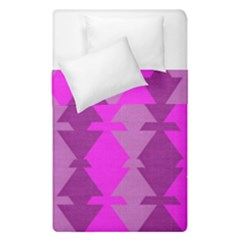 Fabric Textile Design Purple Pink Duvet Cover Double Side (single Size)