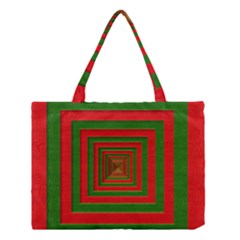 Fabric Texture 3d Geometric Vortex Medium Tote Bag by Nexatart