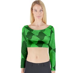 Fabric Textile Texture Surface Long Sleeve Crop Top