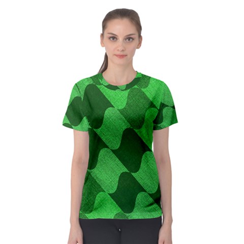 Fabric Textile Texture Surface Women s Sport Mesh Tee by Nexatart