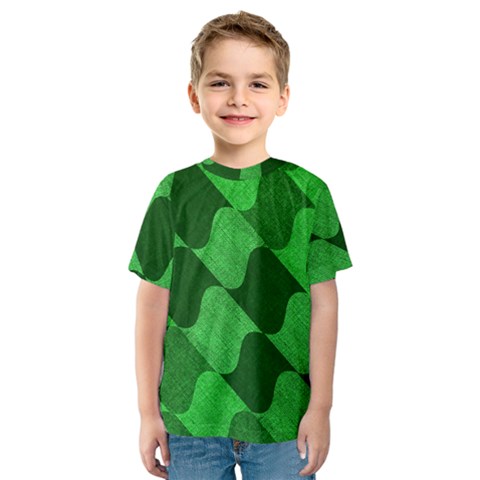 Fabric Textile Texture Surface Kids  Sport Mesh Tee by Nexatart