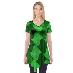 Fabric Textile Texture Surface Short Sleeve Tunic  by Nexatart