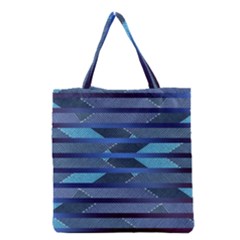 Fabric Texture Alternate Direction Grocery Tote Bag by Nexatart