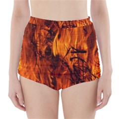 Fire Easter Easter Fire Flame High-waisted Bikini Bottoms