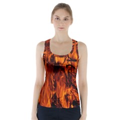 Fire Easter Easter Fire Flame Racer Back Sports Top by Nexatart