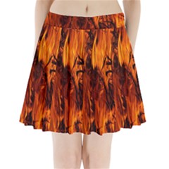 Fire Easter Easter Fire Flame Pleated Mini Skirt