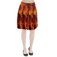 Fire Easter Easter Fire Flame Pleated Skirt