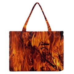 Fire Easter Easter Fire Flame Medium Zipper Tote Bag by Nexatart