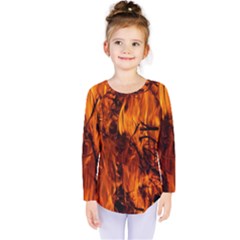 Fire Easter Easter Fire Flame Kids  Long Sleeve Tee