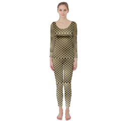 Fashion Style Glass Pattern Long Sleeve Catsuit by Nexatart