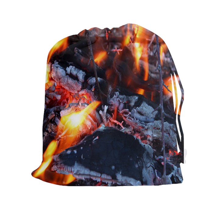 Fire Embers Flame Heat Flames Hot Drawstring Pouches (XXL)